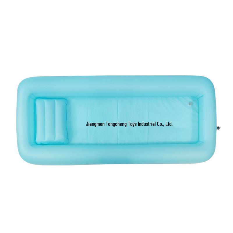 Elderly Bedridden Inflatable Bathtub – Single-Layer PVC Bed Bath Pool for Caregivers