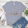 Hübsches Dackel Grafik T-Shirts Damen Lässig Hundemama Oberteil Hundeliebhaber Geschenk T-Shirt Kleidung Niedliches Dackel Damen V-Ausschnitt T-Shirt