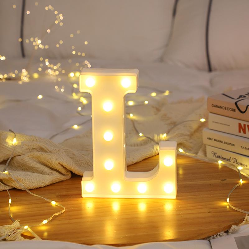 LED Letter and Number Lights for Celebrations and Proposals