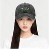Floral Embroidered Polyester Baseball Cap - Adjustable Sun Protection Casual Hat