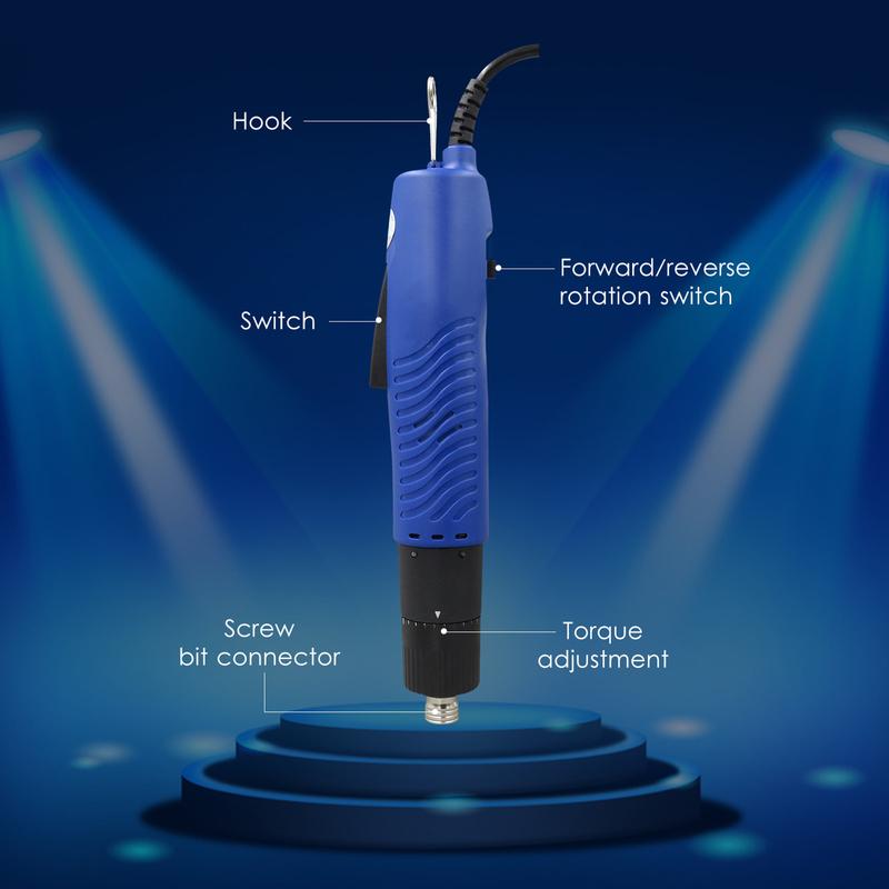 Electric Screwdriver Handheld Corded Electric Screw Driver Adjustable Torsion 1/4-in Screw Bit Diameter Repair Tool