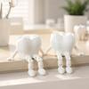 3D-printet artikuleret tandfigurine, Bevægelige led Tandmodel, Sjov dentaldekoration til skrivebord, Gave til tandlægeklinik