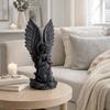 3D-gedruckte Schutzengel-Statue Betende geflügelte Skulptur Engel-Figur Büro-Schreibtisch