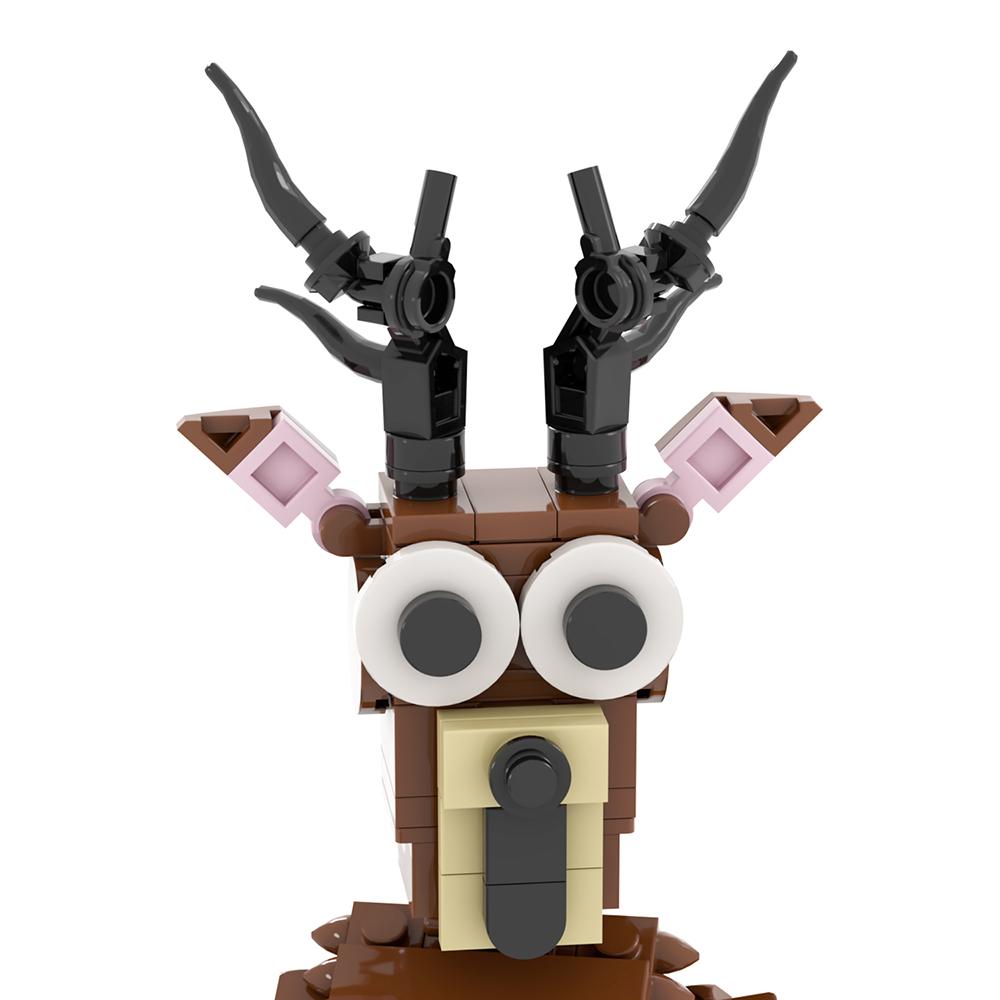 MOOXI Horror Game Series 157Pcs MOC Bricks Animal Deer Action Figures Model Adult Building Blocks Kids Toys For Children MOC1649