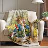 Manta de dibujos animados P Peter R Rabbit Suave y respetuosa con la piel Para sofá Cama Siesta Colcha Edredón para todas las estaciones