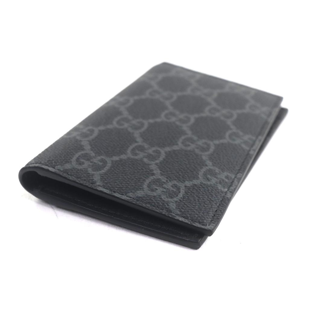 Pristine GUCCI Card Case Black Mens 821209 Used