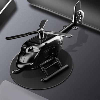 Araba Koku Difüzörü Süs Güneş Enerjili Helikopter Şekli Dönme Bıçağı Katı Aromaterapi