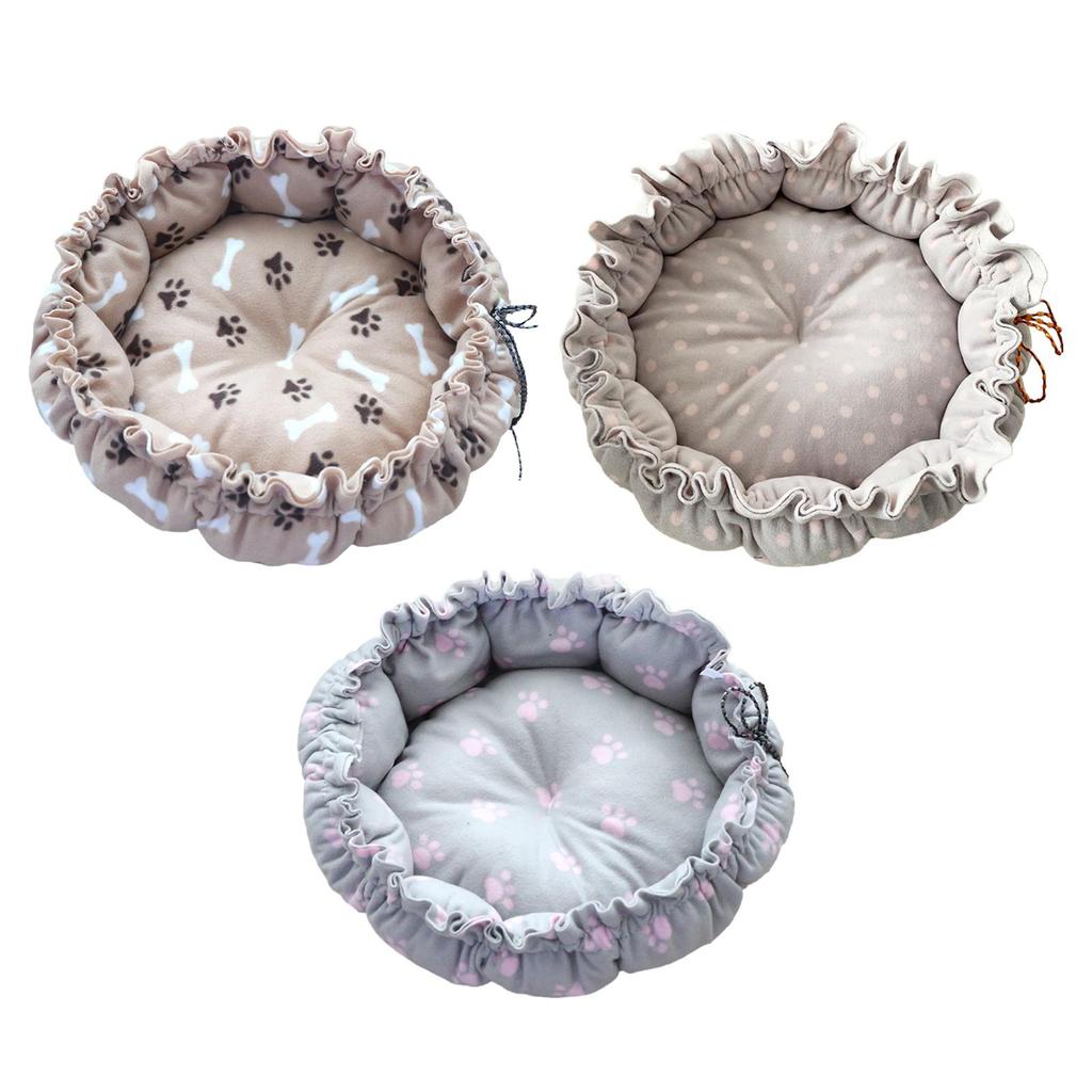 Pet Bed Adjustable Warm Mat Sleeping Basket Round Lightweight Comfortable for