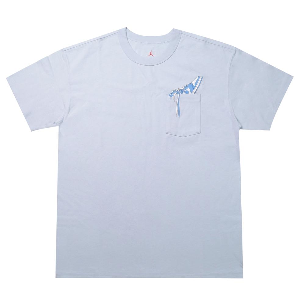 

Мужская дышащая однотонная футболка с короткими рукавами Jordan, синие DV9724-085 XXL