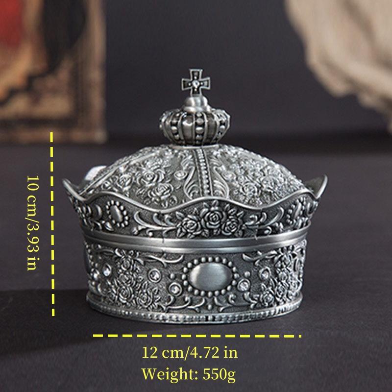 Zinc Alloy Jewelry Box European Color Storage Jar With Cover Canned Sugar Cans Candy Box Cotton Swab Box Cotton Pad Storage