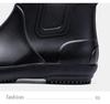 Men's Lightweight Waterproof Ankle Rain Boots - Non-Slip, Wear-Resistant Outdoor Shoes