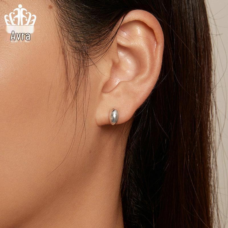 Avle Daily Versatile Moon S925 Sterling Silver Earrings for Women - Hot Sale