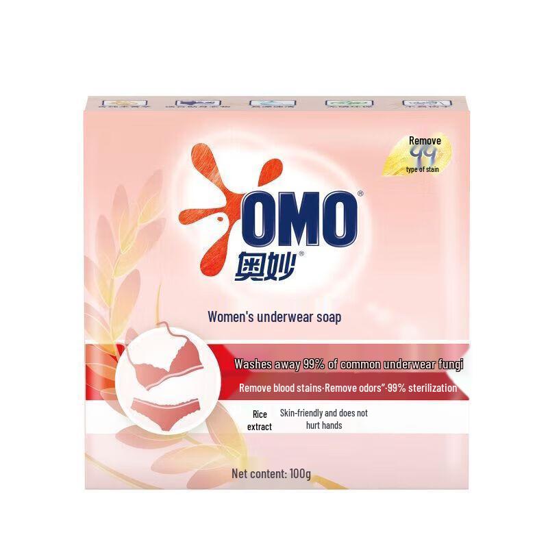 OMO Rice Extract Antibacterial Underwear Soap 100g x 6-Pack