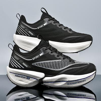Couple Outdoor Fashion Lightweight Thick Sole Comfortable Cushioning Professional Racing Running Shoes Trendy Versatile Sports Trendy Shoes