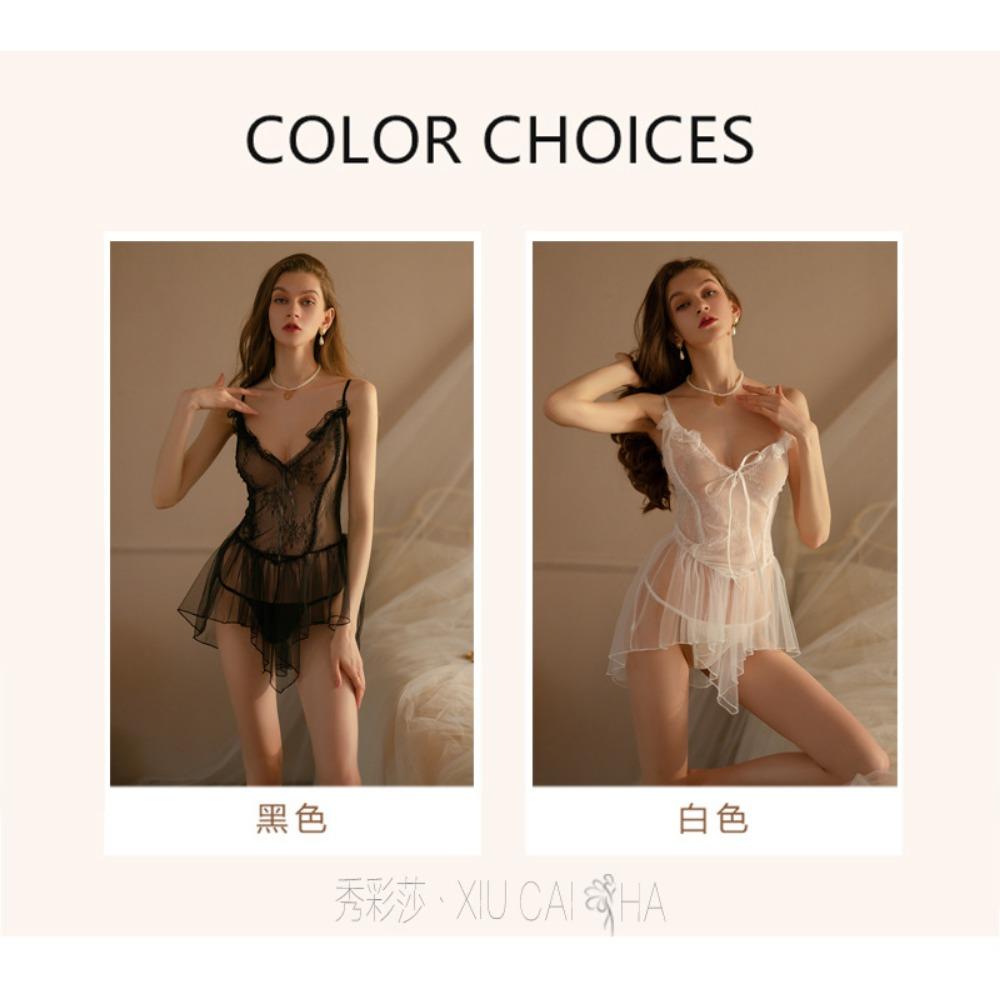 Fun Unterwäsche, Kleine Brüste, Sexy Feen-Nachthemd, Reines Verlangen Netzstrumpfhalter, Korsett, Spitzenpyjamas Großhandel, Ein Stück wird im Auftrag anderer versendet.