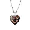 Trendy Heart Shaped Necklace For Vampire Diaries Fans Stunning Alloy And Glass Pendant