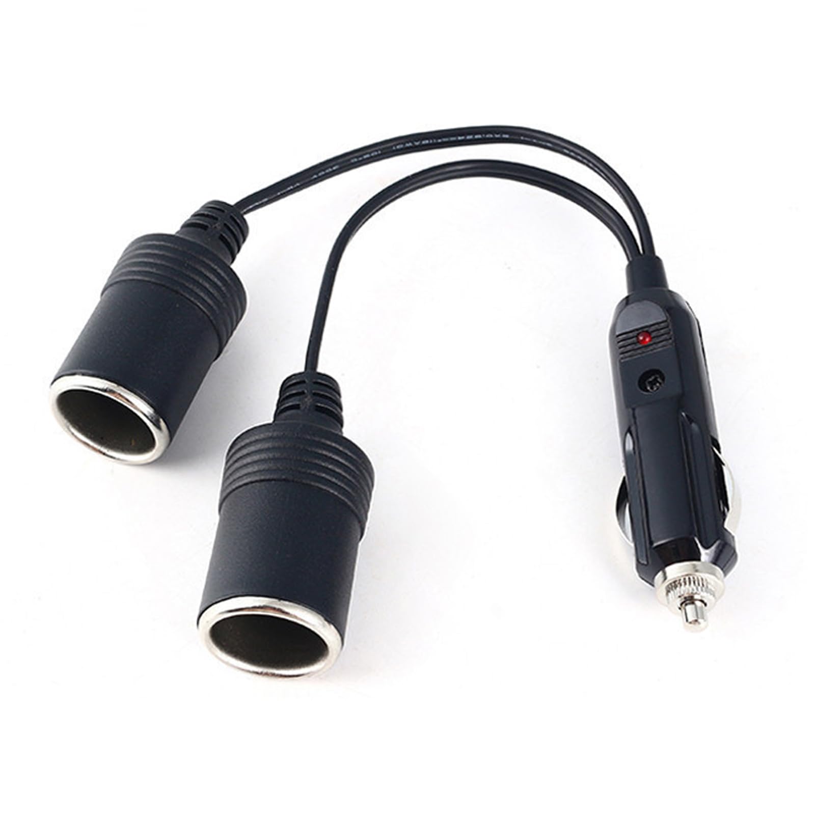 

LKCCTK Dual Cigarette Lighter Sockets, Compatible with 12 V/24 V, For Cars, High Power чорний