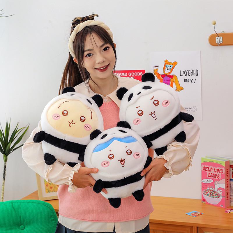 Chiikawa Hachiware Usagi Panda Transformation Into Plush Toy Doll Cute Gift Doll