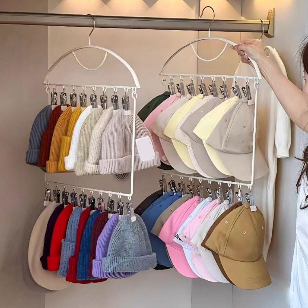 18 Clips Socks Drying Rack Large Capacity Folding Underwear Drying Clips Space Saving Stainless Steel Underwear Socks Holder