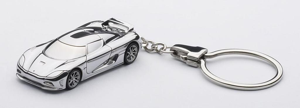 AUTOartDESIGN Koenigsegg Agera Schlüsselanhänger Fertigmodell 1/87 (Aluminium)