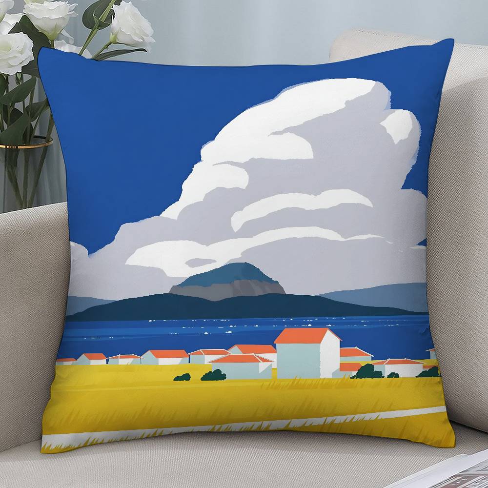 

Vintage Simple Style Pillow Case Short plush Double-sided Print Square Throw Pillow Covers Sofa Home Cushion Decor 12x12Inch