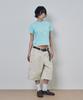 Lujeoseukeulleob Asymmetrical Cut Layered Short Sleeve T-Shirt Mint