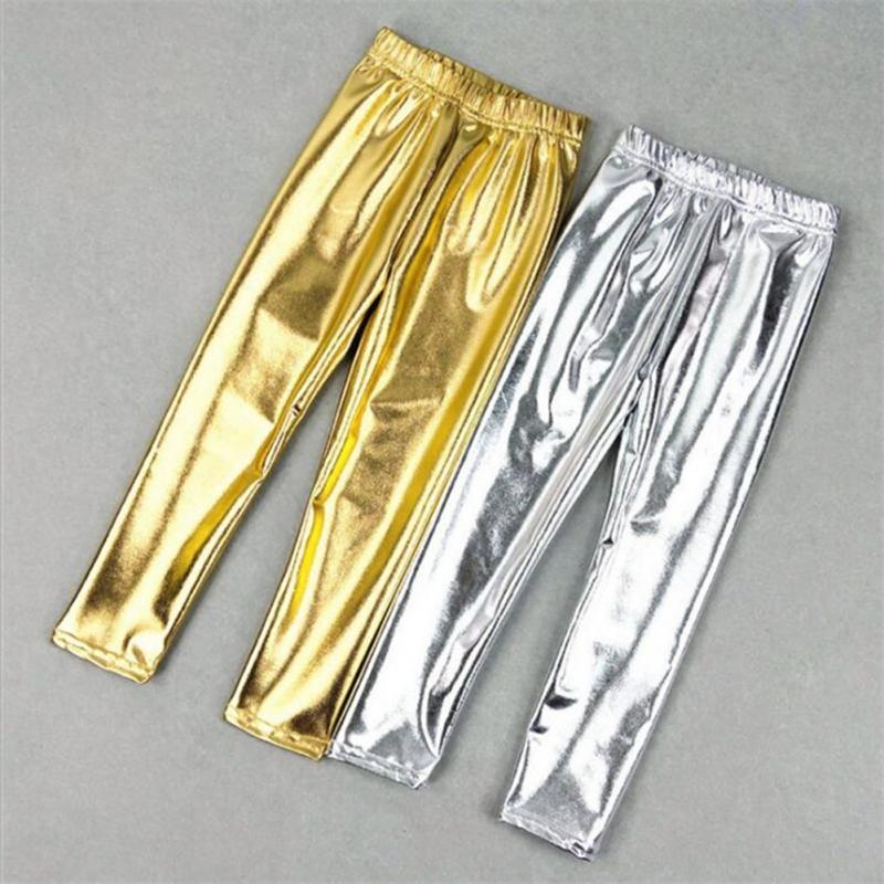 

Children s Trousers Shiny Gold And Silver Pants Kids Trousers 130