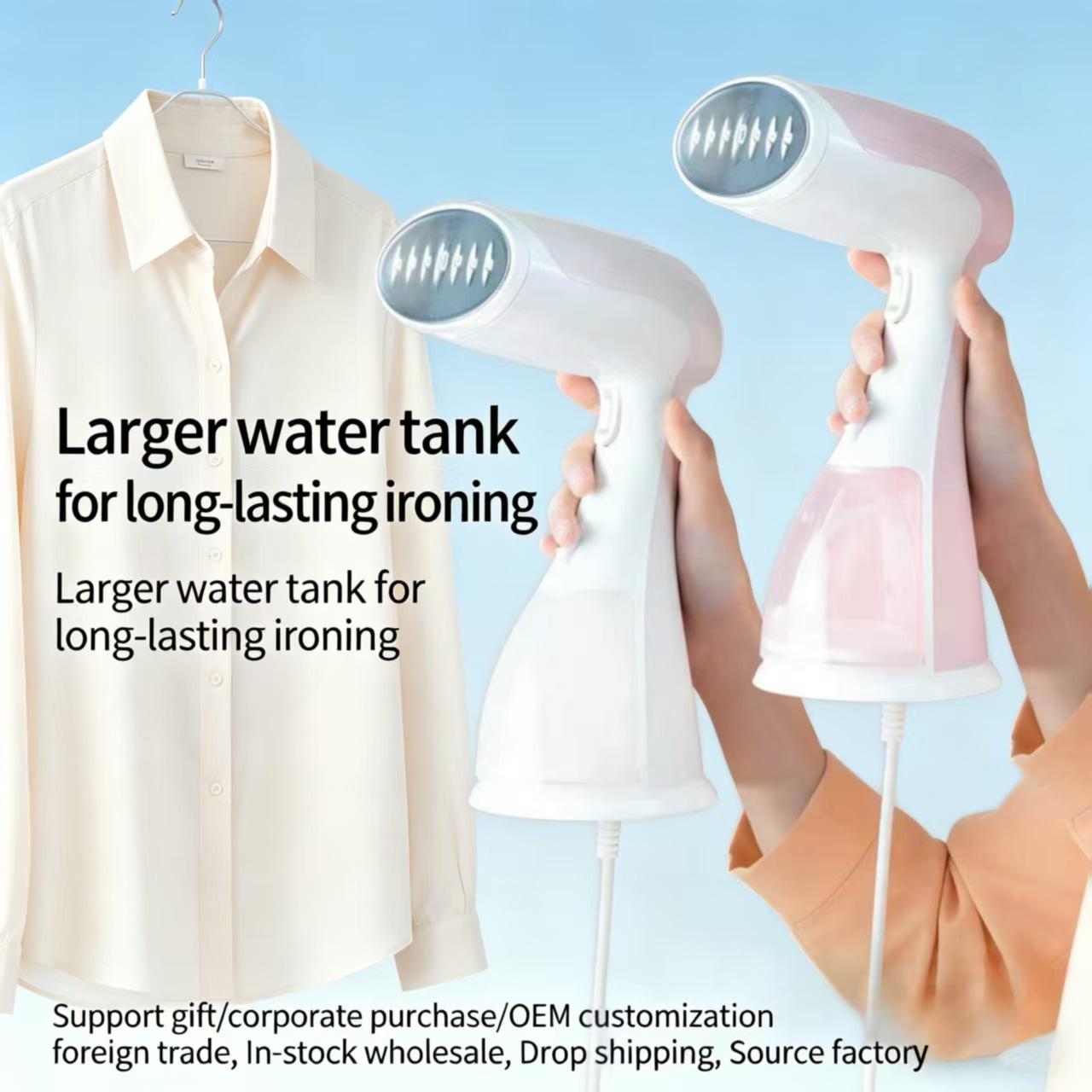 

Portable Handheld Garment Steamer - Compact Electric Iron for Home & Dorm Use EU Plug 220V светло-коричневого