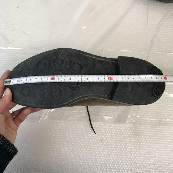 B&Y UNITED ARROWS suede leather chukka boots men 8 26.0 beige Goodyear welt desert(USED)