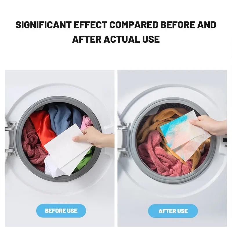 Non-woven Color Absorption Sheet Washing Machine Fabric Color Catcher Cloth Yeing Proof Laundry Sheet Anti-Stain Laundry Tablet