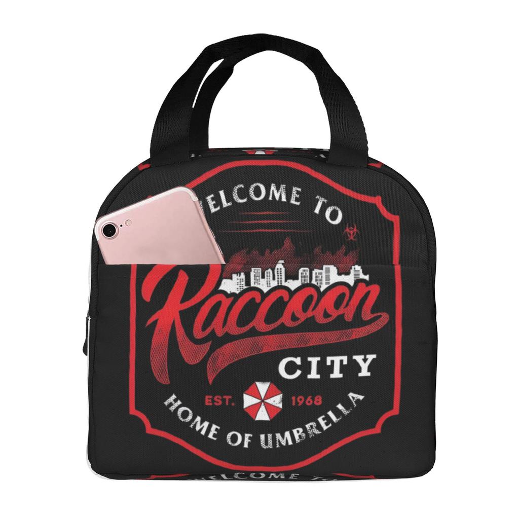 Custom Corporation Umbrellas Insulated Lunch Bag for Work School Horror Video Game Leakproof Thermal Cooler Lunch Box Men Women
