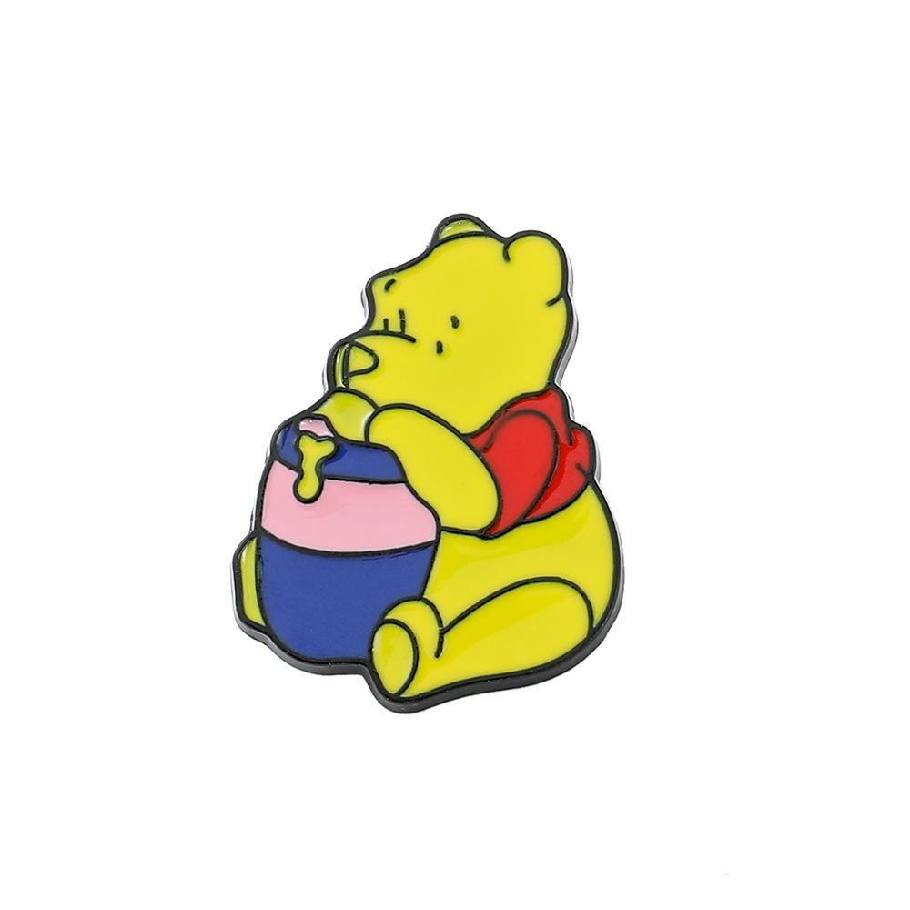

Hot Sale, Winnie the Pooh Brooch, Anime Hopping Hupijie Metal Badge, Backpack Accessories