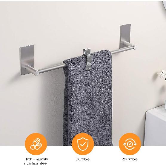 Aieve 4 Pcs Stainless Steel Towel Clips,Hand Towel Clips for Kitchen or Bathroom, Towel Holder Clips for Towel Rack,Oven Handle, Dishwasher, Stove