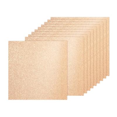 40 Sheets Glitter Cardstock for DIY Party Handmade and Decoration Paper, A4, 250GS, Medium, Champagne, Fans, Crafts, Scrapbooking,