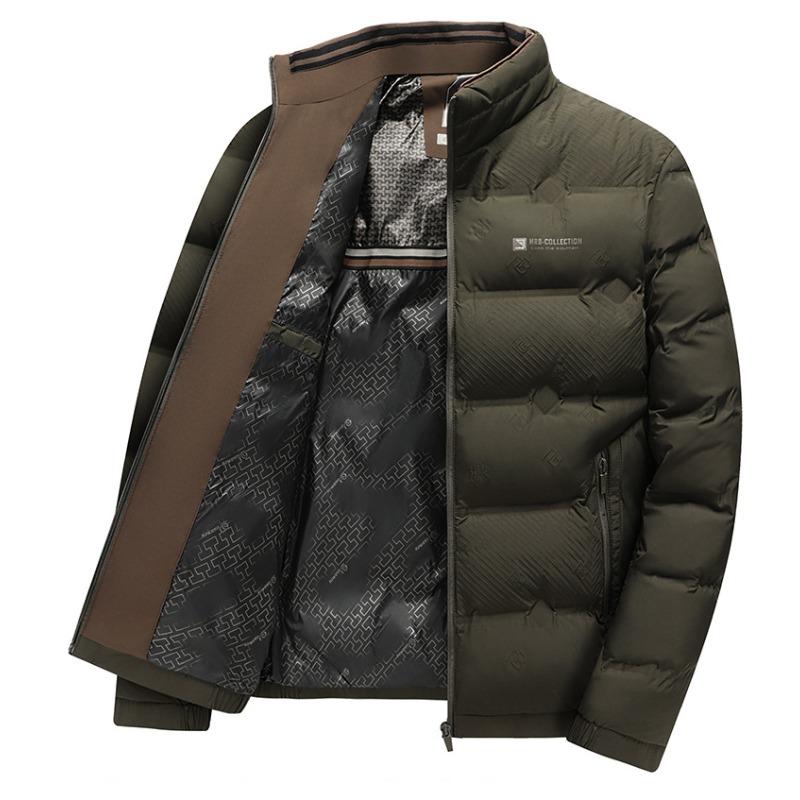 Men's Cotton Clothing Stand Collar Cotton Coat Jacket Thin Men's Cotton Jacket
