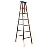 Industrial Hinged Ladder with Movable Feet, Thickened Aluminum Alloy for Factory or Workshop Use