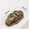 Iron Heavy Duty Trunk Toggle Catch Vintage Jewelry Chest Wooden Wine Box Gift Case Suitcase Hasp Latch Lock with Screw 69*40mm
