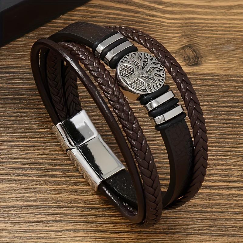 Life Tree Magnetic Buckle Bracelet, Retro, Fashion Bracelet