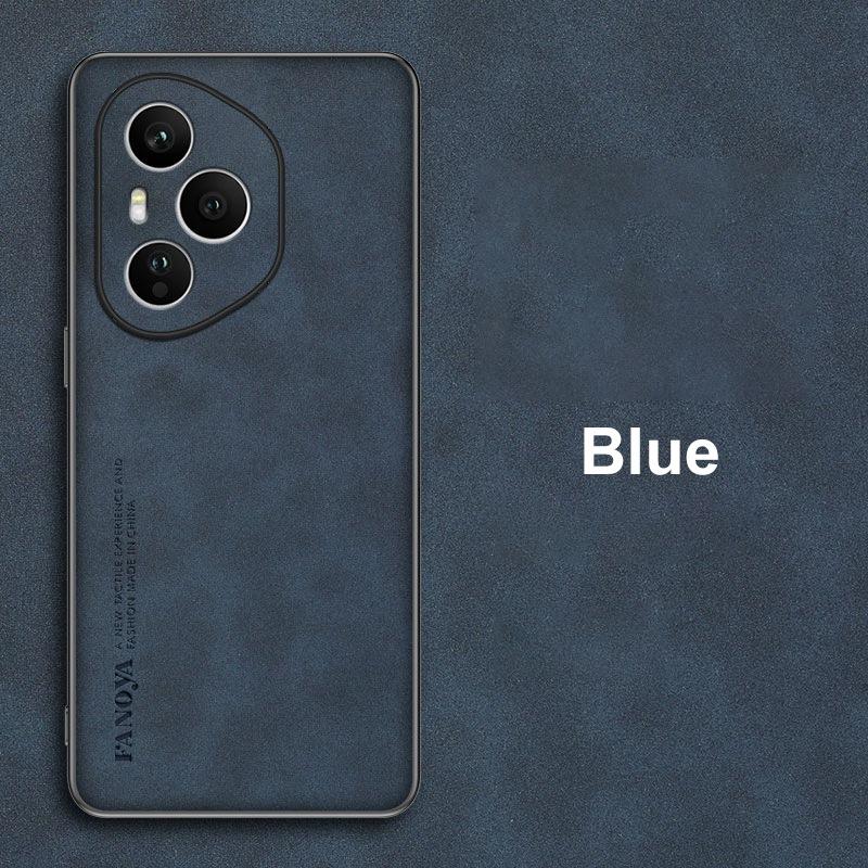 

Чехол для Honor 400 Pro 5G Роскошный чехол для телефона из ПУ кожи для Honor400 Pro 400Pro Задняя крышка Силиконовый противоударный Полная защита For Honor 400 Pro синий