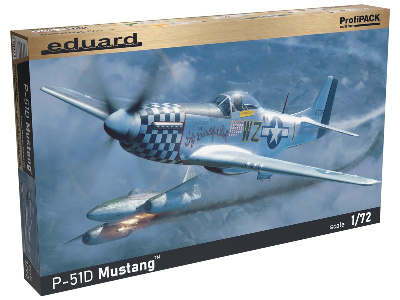 

Eduard Mustang Profipack Plastic Model EDU70173 1/72 P-51D (Airplane)