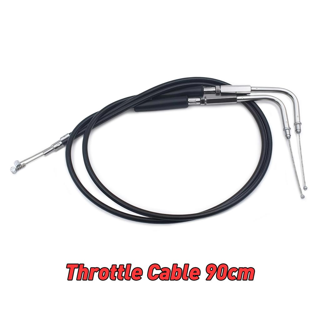 Motorcycle Parts Throttle Cable 90cm 110cm 130cm 150cm For Harley Sportster 1200 Custom Anniversary XLH1200C Police XL1200CP