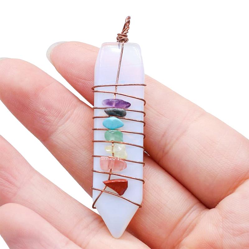 Runyangshi Natural Crystal Healing Energy Stone Single Clear Quartz Chakra Chips Handmade DIY Pendant Crafts Ornament