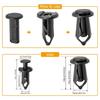 Pack of 35 Auto Fastener Assortment Car Screw Fasteners Door Trim & Body Panel Screw Set Car Fenders Screw for Car Body