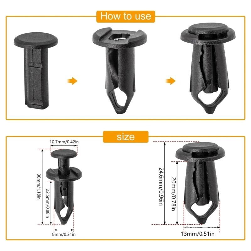 Pack of 35 Auto Fastener Assortment Car Screw Fasteners Door Trim & Body Panel Screw Set Car Fenders Screw for Car Body