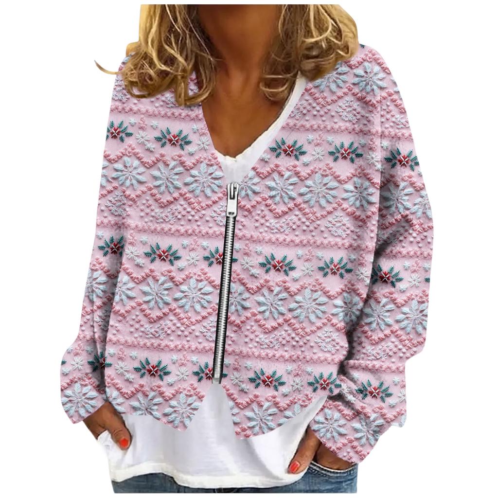 Womens Zip Up Sweaters Sweatshirts Long Sleeve Oversized Jackets Soft Casual Loose Tunic Tops