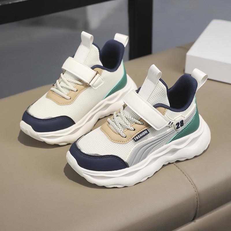 Children's Breathable Mesh Sports Classmates 2025 Spring and Autumn New Boys' Sports Shoes and Girls' Lightweight Running Shoes