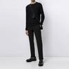 Emporio Armani Herringbone Pattern Knit Pullover Sweater Men Sweater Black 3K1MX9-1MZSZ-920