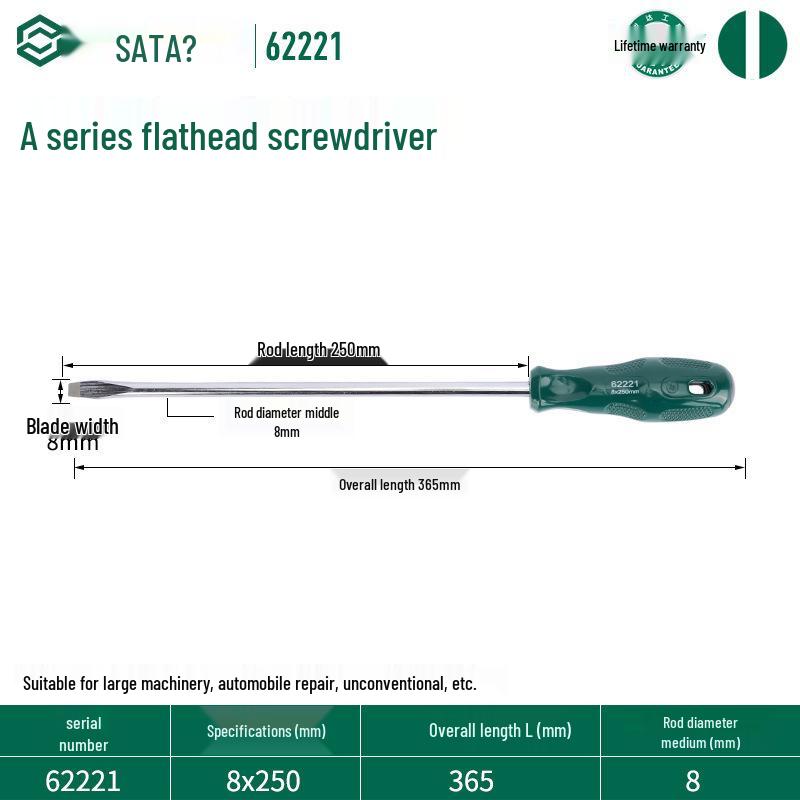 Sata Stubby Screwdriver Set: Phillips, Slotted, Flathead, Torx