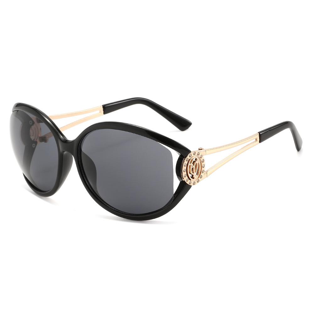 Two circles, new large frame fashion sunglasses ins wind outdoor driving UV protection sunglasses T