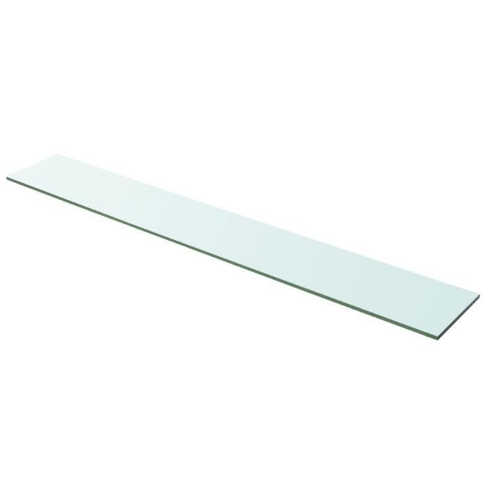 VidaXL Panneau pour étagère Verre transparent 100 x 15 cm